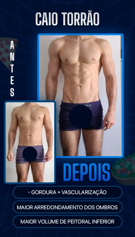 Antes e depois de aluno do BM Team
