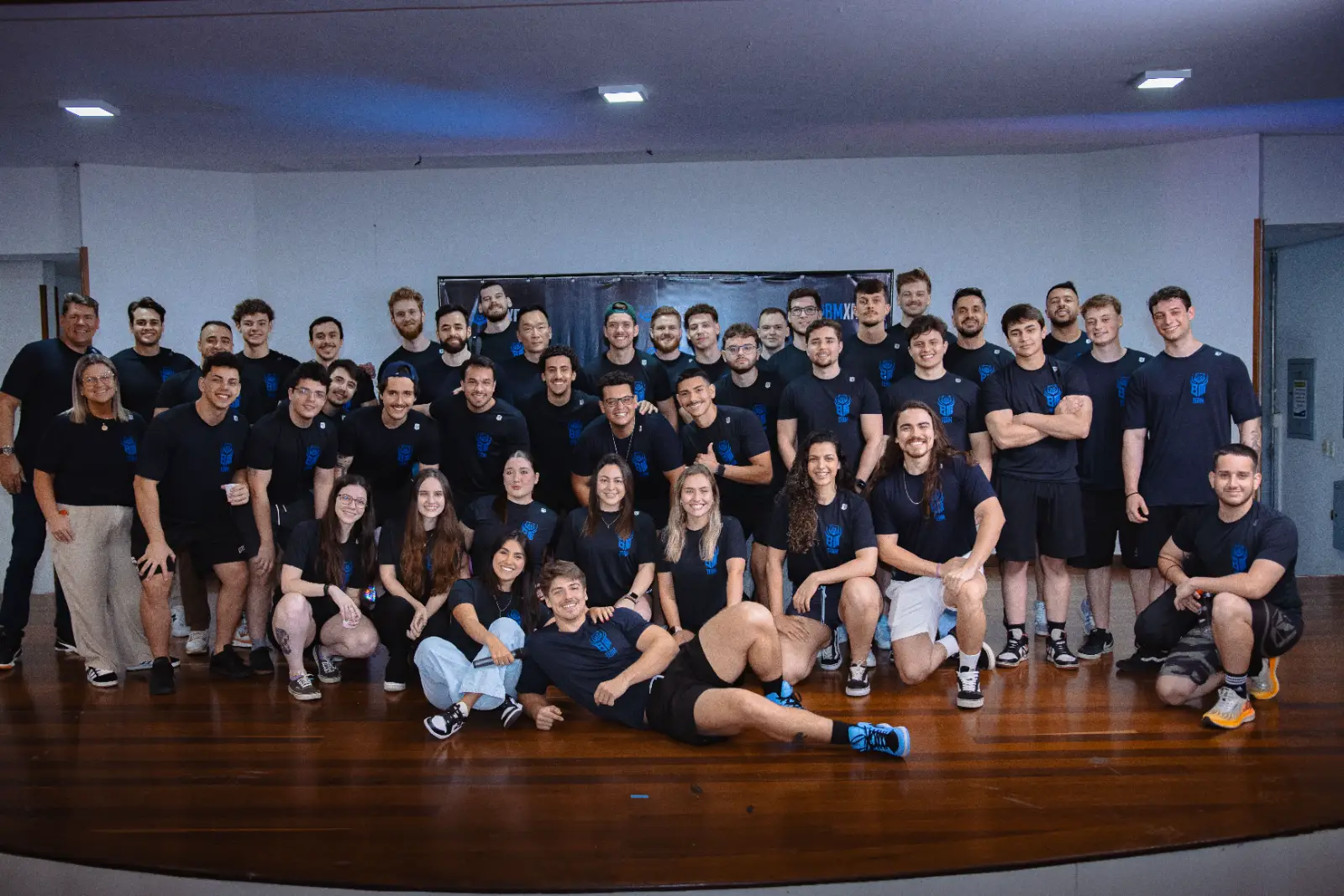 Alunos do BM Team no primeiro evento presencial, em Porto Alegre